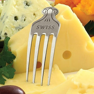 Norpro 6pc Stainless Steel Cheese Markers - Brie Chevre Cheddar Gouda Swiss Bleu