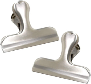 Norpro Stainless Steel Food Storage Mini Bag Clips - 2 Pack