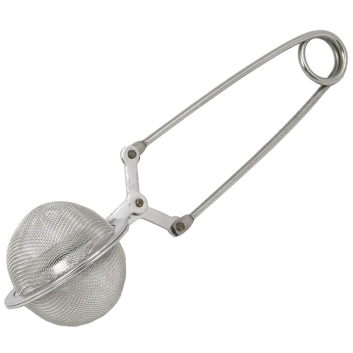 Chef Craft Stainless Steel Snap Mesh Ball Tea Infuser - Loose Leaf Tea Filter Strainer with Handle