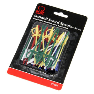 Chef Craft 30pc Set 3-inch Fun Sword Shaped Spears - Great for Cocktails & Appetizers