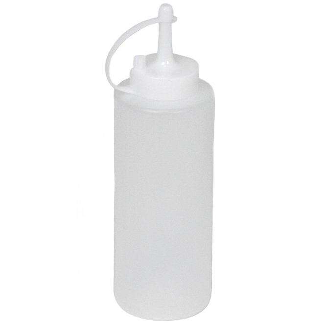 Chef Craft 12oz Squeeze Bottle with Cap Lid - Great for Ketchup, BBQ Sauce and Other Condiments