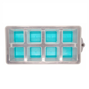 Handy Housewares 2" Jumbo Silicone Push Ice Cube Tray - Makes 8 Large Cubes - Teal Green
