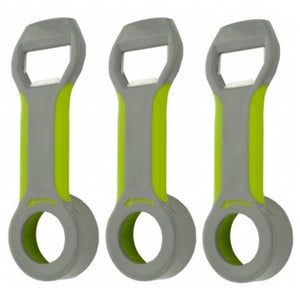 Handy Housewares 4-in-1 Bottle Opener - Easily Opens Twist Caps, Canning Lids, Bottle Caps and Pull Tabs