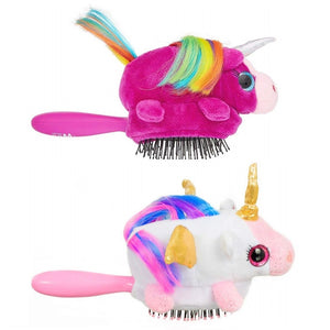 Wet Brush Plush Kid's Detangler Hair Brush with Soft IntelliFlex Bristles for All Hair Types - Unicorn Plush