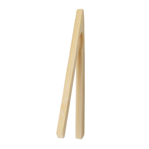 HIC 6.5" Natural Bamboo Toast Tongs
