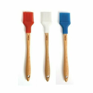 Norpro 7" Mini Heat-Resistant Silicone Basting Brush - For Pastry Glazes, Baking, Meat Sauces - Blue