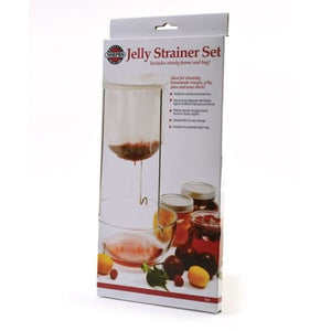 Norpro Jelly Strainer Set - Stainless Steel Frame Stand with Reusable Cotton Bag