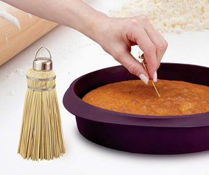HIC 6" Natural Corn Husk Amish Broom Cake Tester