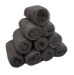 Handy Housewares 10pc Steel Wool Kitchen Scouring Pads Set - Great for Cleaning Dishes Pots Pans