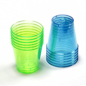 Chef Craft 12pc Disposable Plastic One-Ounce Shot Glasses Set - Great for Parties
