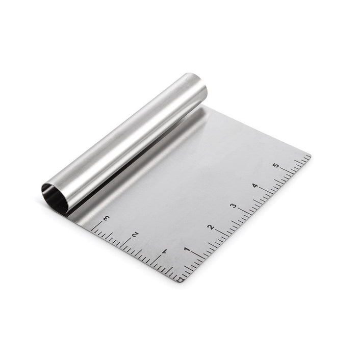 Mrs Anderson's 6" Wide Stainless Steel Pastry Dough Cutter Bench Scraper with Ruler