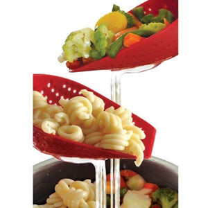 Norpro Large Heat-Resistant Scoop Colander - Strain Berries, Pasta, Eggs and more!