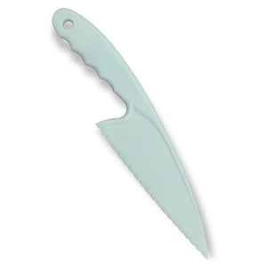 Handy Housewares 11.5" Long Nylon Lettuce Knife, Prevents Browning, Serrated Blade for Cutting Veggies, Fruit, Cake, Bread and More - Random Color
