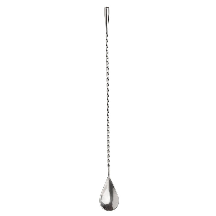 HIC 12" Twisted Stainless Steel Cocktail Mixing Bar Spoon