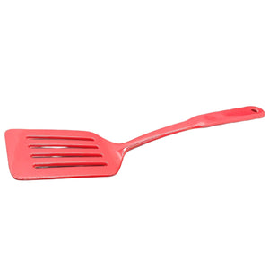 Handy Housewares 12.5" Long Handled Colorful Melamine Slotted Cooking Turner Spatula