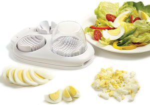 Norpro Stainless Steel Wire Multi Cutting Disc Egg Slicer - Slice, Dice and Wedge