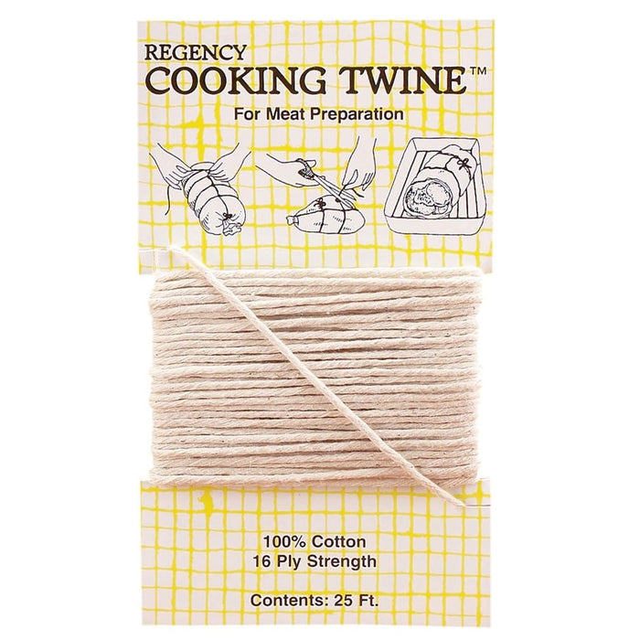 Regency 100% Cotton 25' Cooking Twine - Meat Poultry Preparation Butchers String