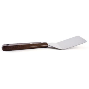 Norpro 7.5" Long Mini Stainless Steel Turner Spatula with Wood Handle - Great for Brownies, Cookies and Other Baked Goods