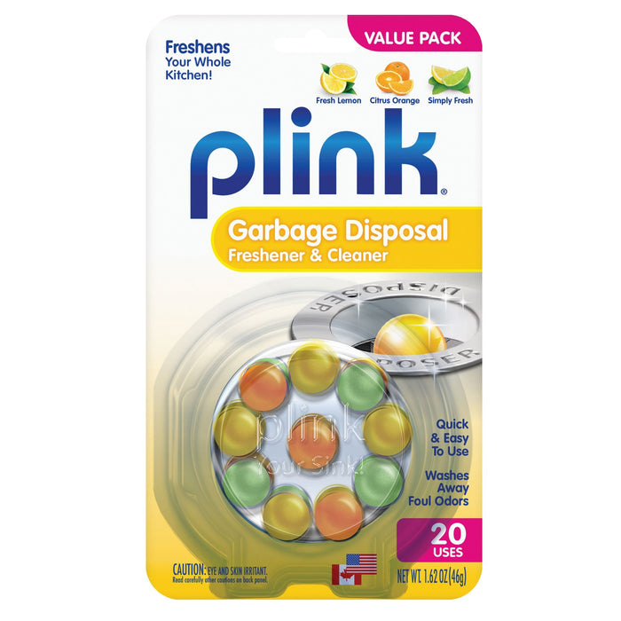Plink Variety Pack Garbage Disposal Cleaner Disposer Deodorizer - 20 Treatments