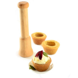 Norpro 6" Solid Wood Double Sided Pastry Tart Tamper
