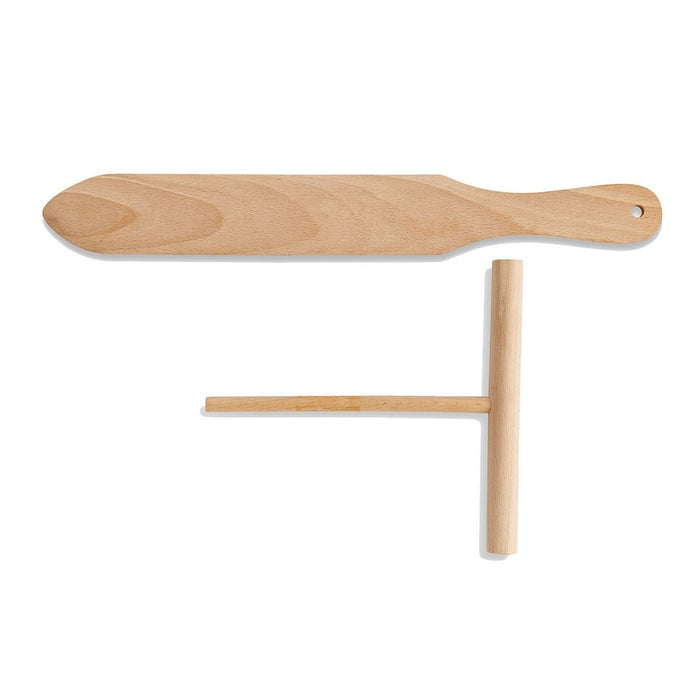 Mrs Anderson's 2pc Beechwood T-Shaped Crepe Spreader and Spatula Set