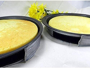 Regency 2pc EvenBake Adjustable Cake Pan Strips Set for Baking Moist, Even Cakes
