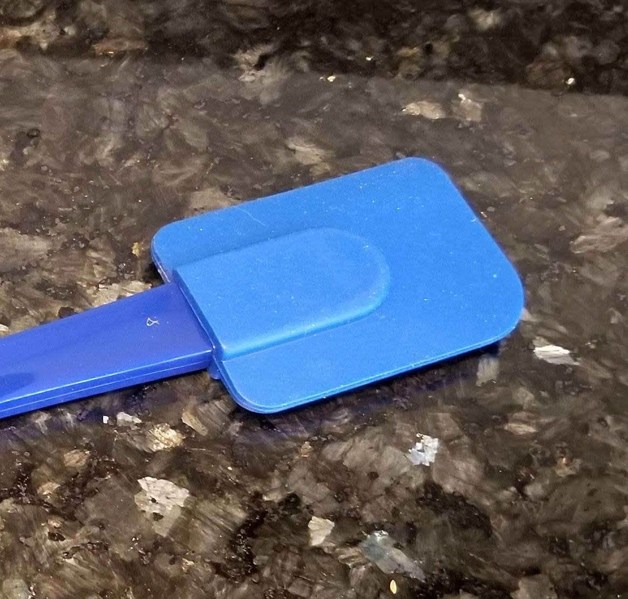 Handy Housewares 10 Double Sided Non-Stick Silicone Scraper Spatula - Blue