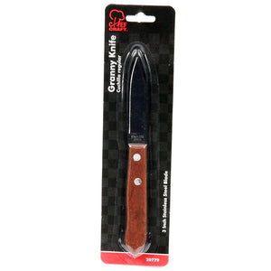 Chef Craft  3" Long Stainless Steel Blade Paring Granny Knife - Great for Peeling Vegetables and Cutting Fruit