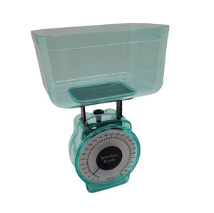 Mini Analog Kitchen Food Scale with Removable Measuring Cup - 1000g/500mL Capacity