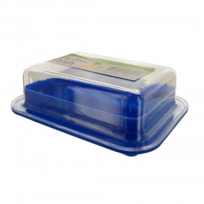 Handy Housewares Large Double-Wide Two-Stick Butter Serving Storage Dish with Lid - Random Color
