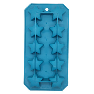 Chef Craft 3pc Flexible Thermoplastic 10-Cube Ice Cube Tray Set - Fun Flower, Beach and Star Shapes