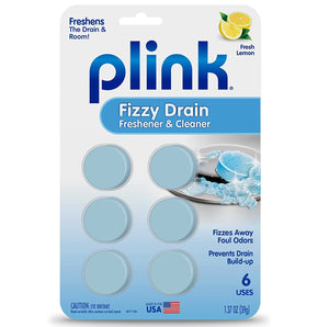 Plink Garbage Disposal Cleaner & Disposer Deodorizer 40 Lemon Treatment Pack and Plink Fizzy Drain Cleaner 6 Treatment Pack Combo