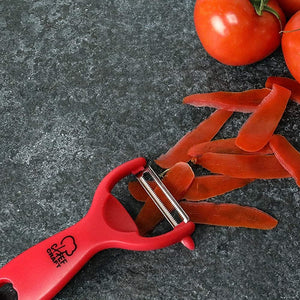 Chef Craft Y-Shaped Tomato & Kiwi Peeler - Sharp Stainless Steel Blade, Great for Soft Fruits and Vegetables