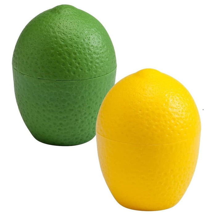 Hutzler Lemon and Lime Saver Keeper Storage Container Set - Keeps Fresh Longer