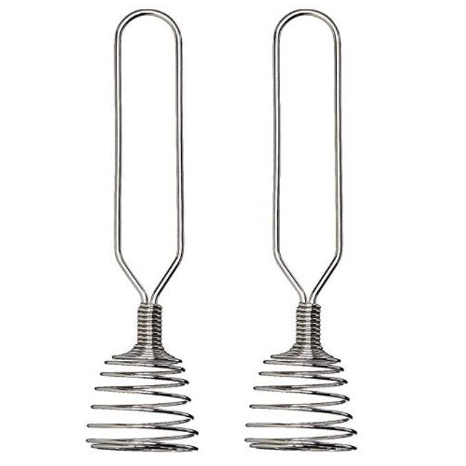 Norpro 7" French Spring Coil Whisk 2PK - Wire Whip Cream Egg Beater Gravy Mixer (2 Pack)