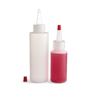 Mrs Anderson's 2pc Mini Clear Squeeze Bottles Set with Caps, 2oz and 4oz - Perfect for Plating and Decorating